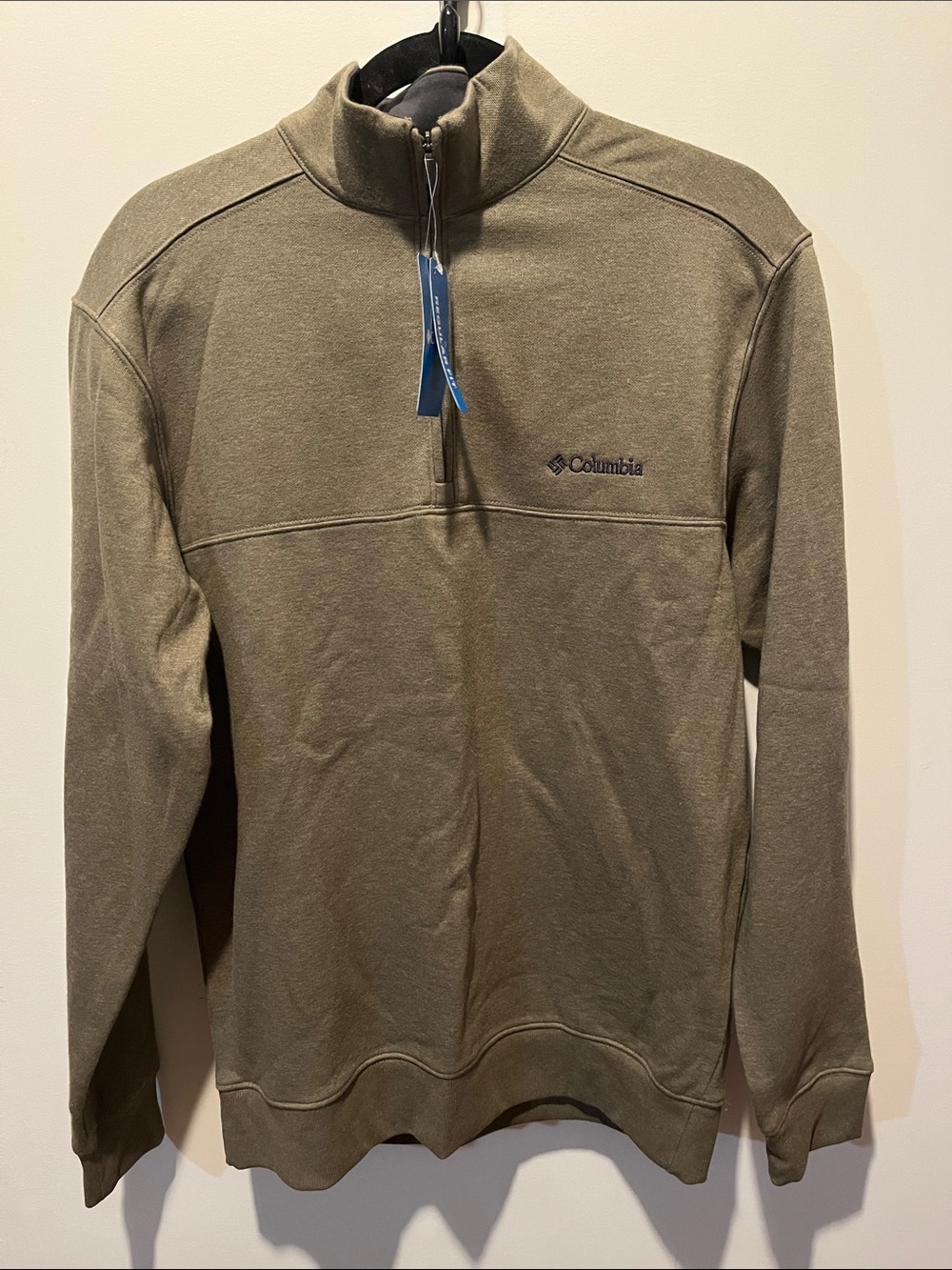 Columbia Men's Olive Half-Zip Pullover Sweatshirt